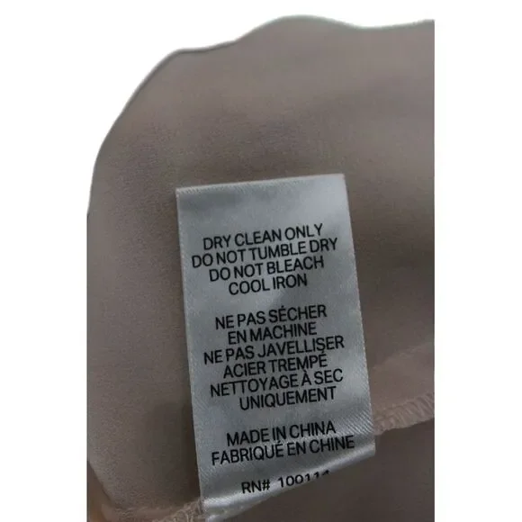 Love Shack Fancy Womens Blouson Floral Beige Long Sleeve Silk Dress Size XS - Picture 4 of 6